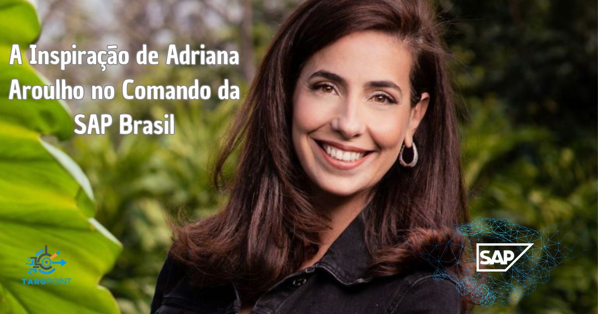 Adriana Aroulho sorrindo, simbolizando liderança e inspiração feminina na tecnologia