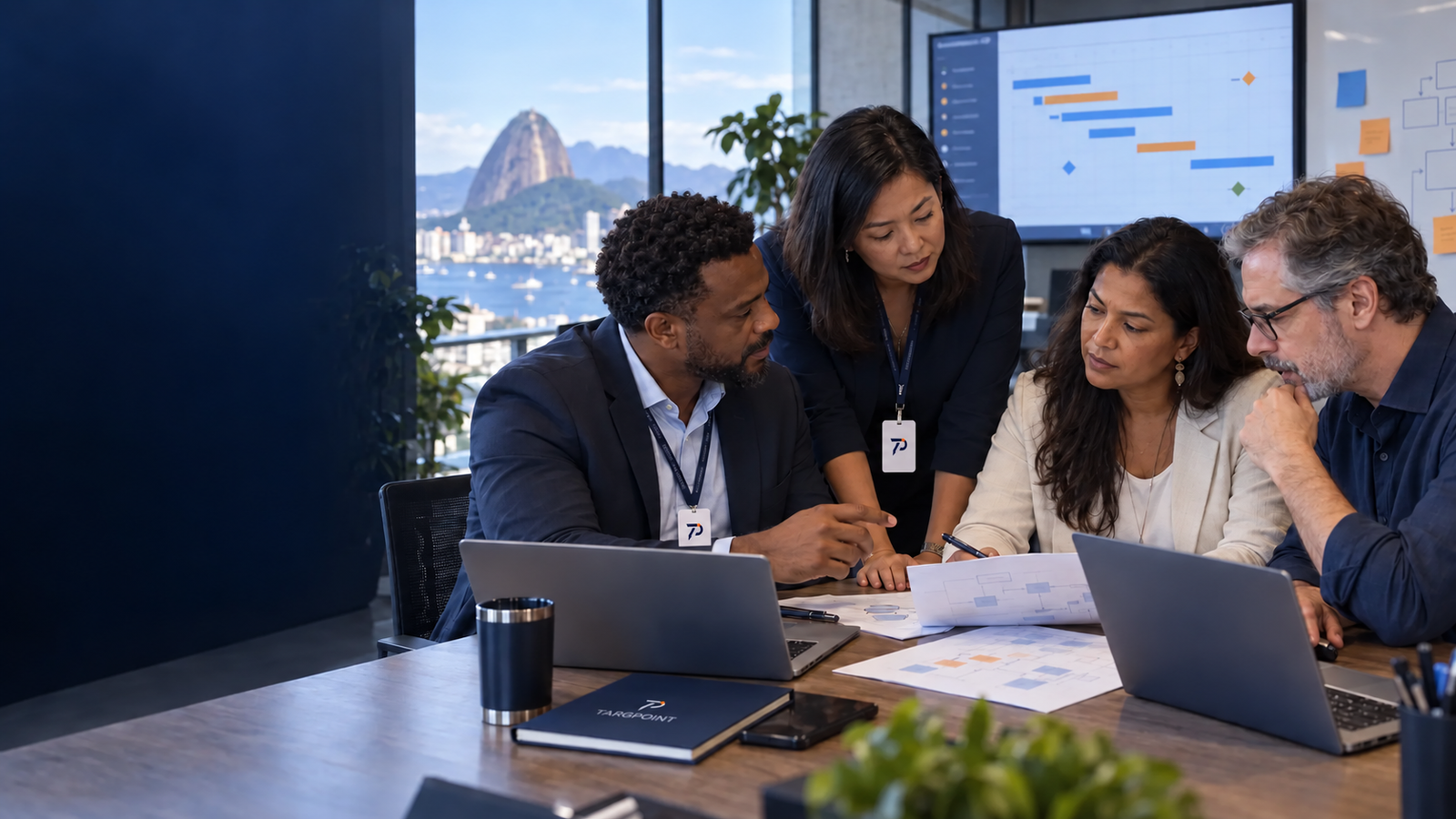 Profesionales de distintos equipos colaborando en un proyecto SAP en Brasil